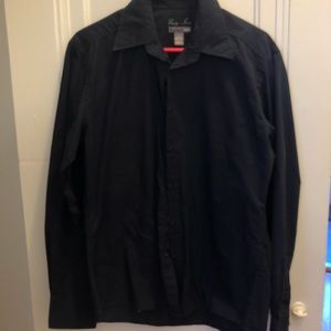 Blue button down shirt